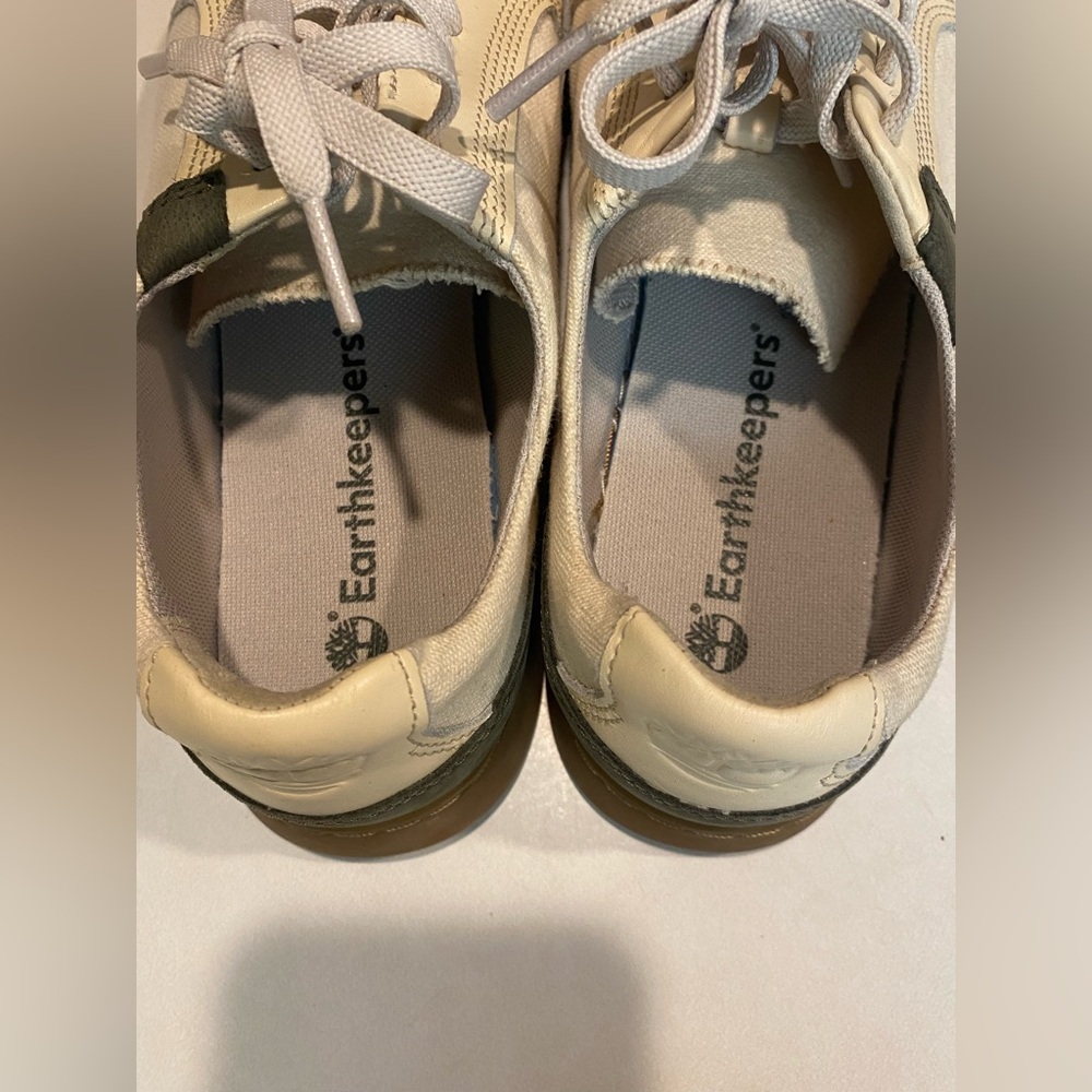 TIMBERLAND ATLANTA GREEN EK+ LOW LACE UP CANVAS RUBBER SNEAKER WOMENS SZ 10 - Picture 13 of 13
